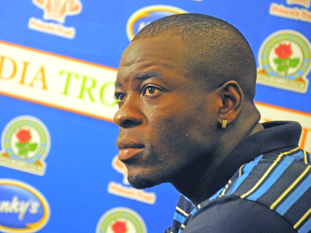 Samba: Wants to leave Blackburn